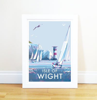 Isle of Wight by Becky Bettesworth Vintage Style Travel Poster and Seaside Print
