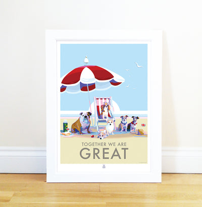 Together we are Great print and Poster by Becky Bettesworth
