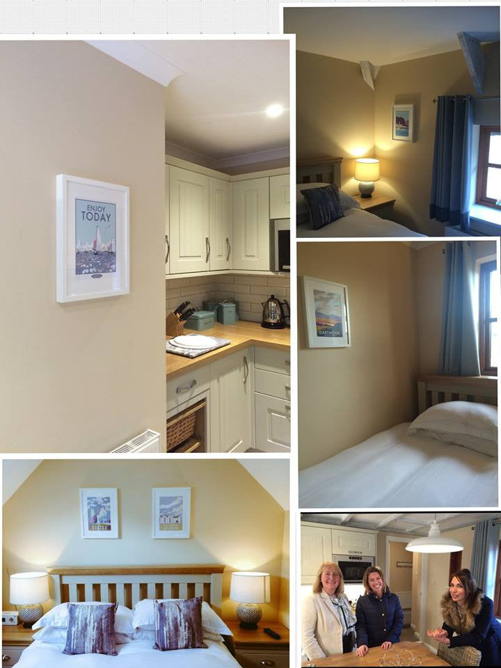 Cofton Country Holiday Cottages display Becky Bettesworth artwork