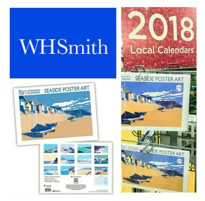 My Seaside poster Art 2018 Calendar in WHSmith stores