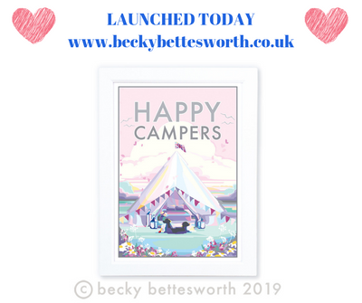 *** NEW PRINT RELEASE - HAPPY CAMPERS ***