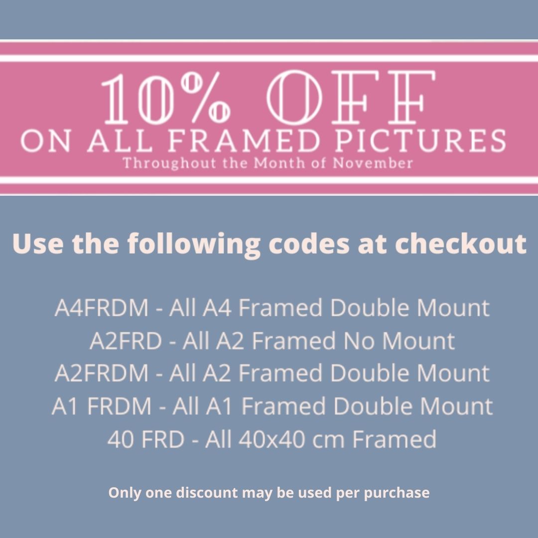 10% off All Framed Prints for November