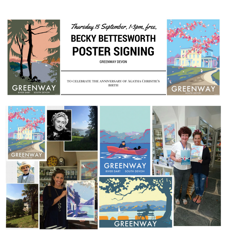 Becky holds a signing at Greenway to celebrate Agatha Christie's birthday