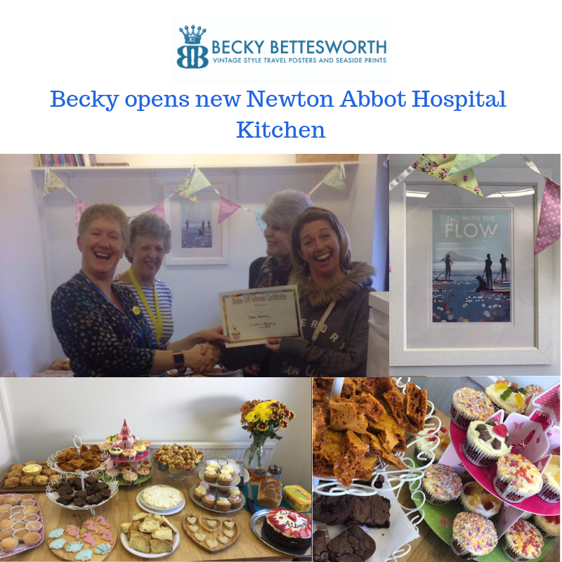Becky Opens New Kitchen at Newton Abbot Hospital