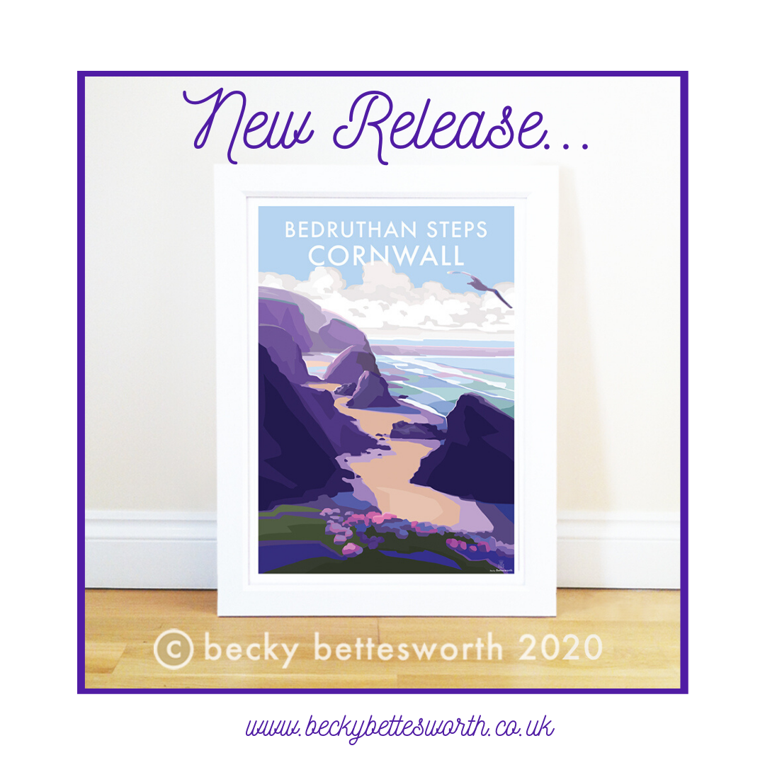 NEW ARTWORK - BEDRUTHAN STEPS