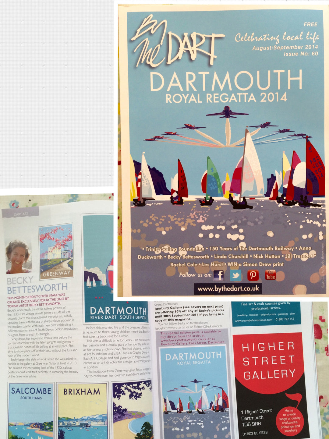 Becky is featured in By the Dart Magazine August 2014