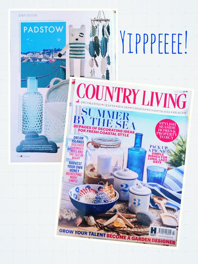 Becky's Padstow seaside picture is featured in Country Living July 2015