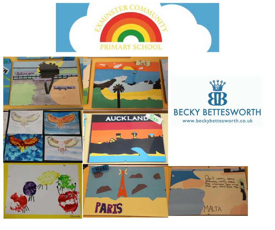 BECKY VISITS EXMINSTER PRIMARY SCHOOL