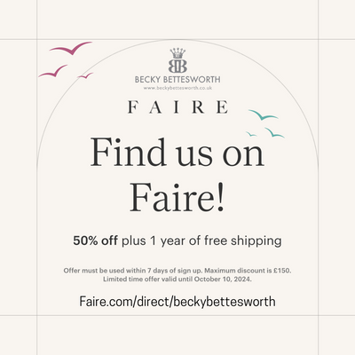 Exciting News - We are now listed on Faire!