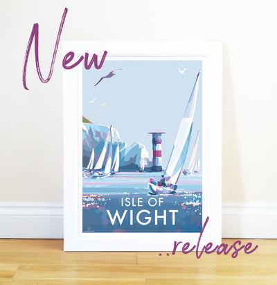 NEW RELEASE - Isle of Wight Travel Poster and Seaside Print