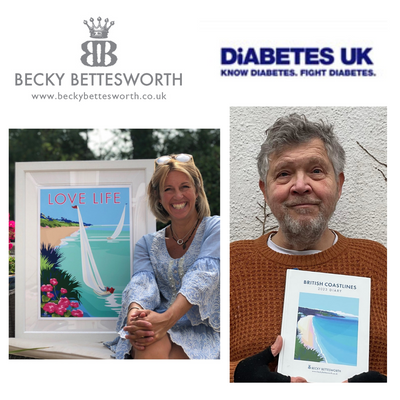 Becky Bettesworth British Coastlines 2023 Diary prompts Ivor's big charity adventure