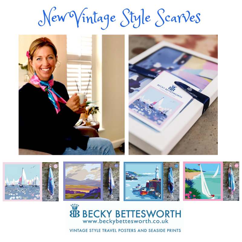 NEW Vintage Style Retro Scarves