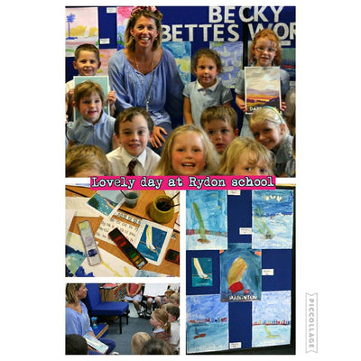 Becky takes part in Art Week at Rydon primary school June 2016
