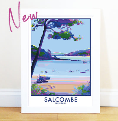 NEW RELEASE!!! 💙💜💛  Salcombe - South Sands