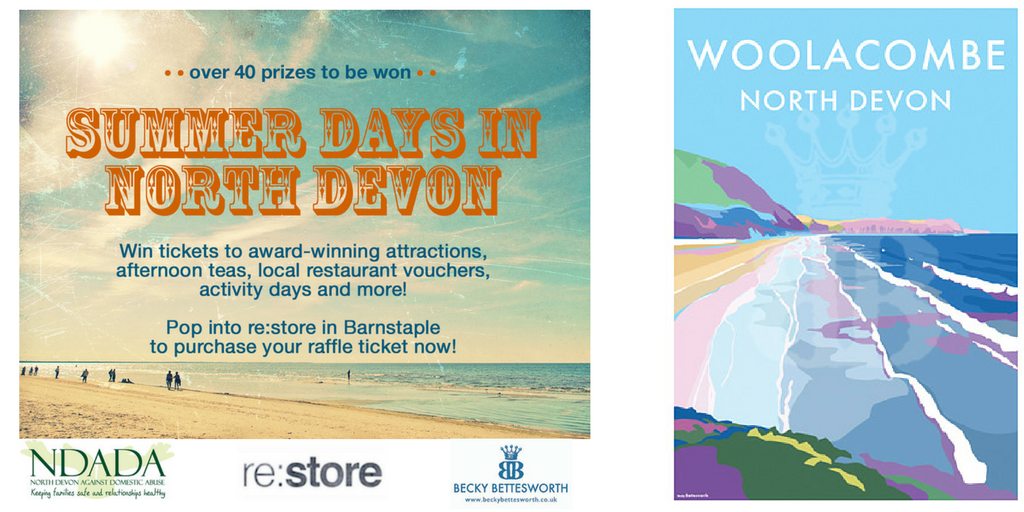 Becky's Woolacombe print raises money for North Devon Against Domestic Abuse charity