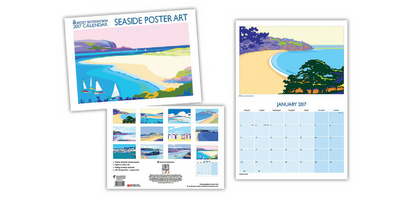 Hot off the Press! Special Edition Signed Becky Bettesworth Seaside Poster Art Calendar 2017