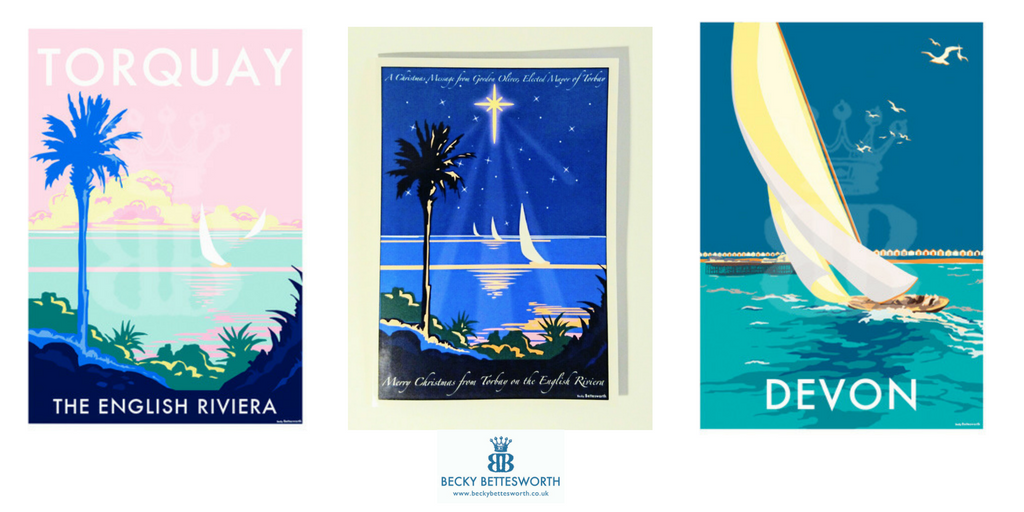 Becky's English Riviera Christmas Card fit for a Mayor