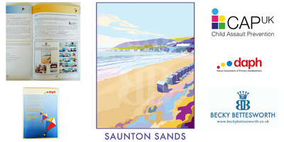 Stunning Saunton Sands print by Becky Bettesworth raises money for local Children's charity