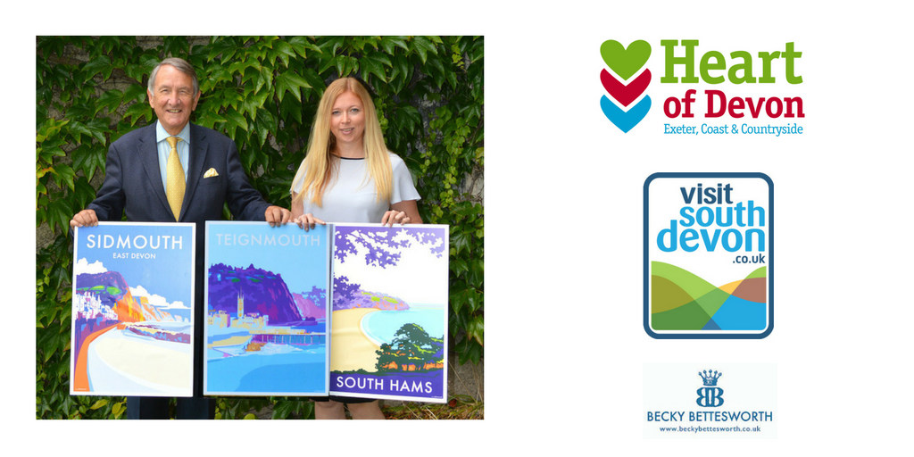 Visit South Devon & Heart of Devon feature Becky's Devon travel posters