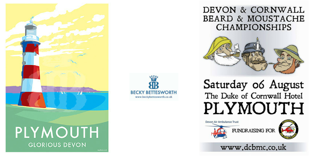 Becky donates a signed Plymouth print in support of Devon & Cornwall Air Ambulance Trusts
