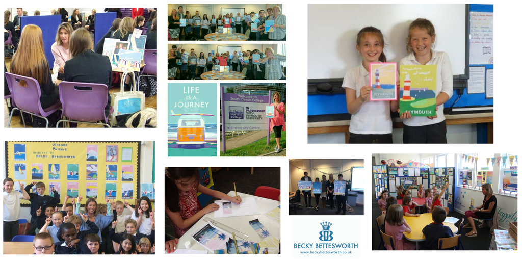 Becky helps to promote art in the community in 2016