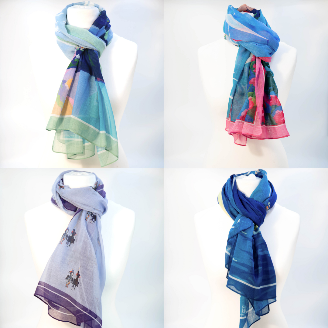 NEW VOILE AND SATIN SCARVES JUST ARRIVED