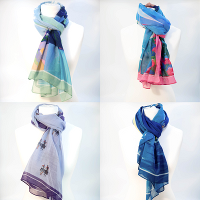 NEW VOILE AND SATIN SCARVES JUST ARRIVED