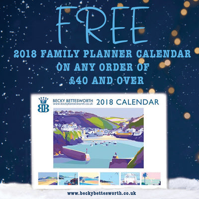 FREE 2018 CALENDAR WITH ANY ORDER OVER £40
