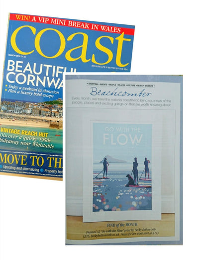 My Go with The Flow picture featured in the March edition of Coast Magazine