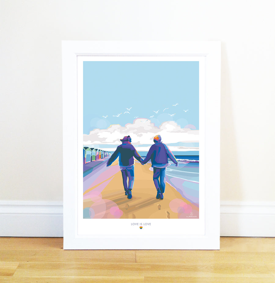 Love is Love celebrating gay pride poster