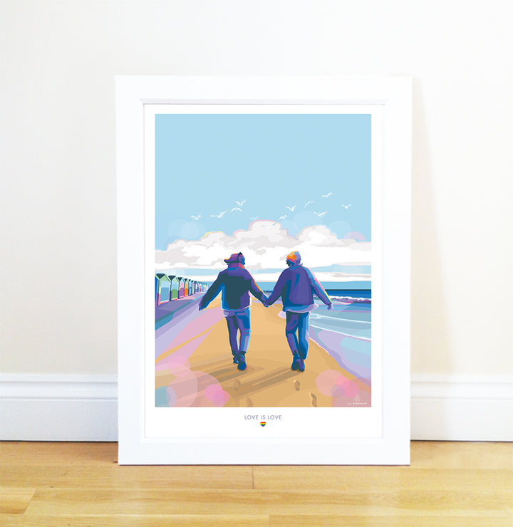 Love is Love celebrating gay pride poster