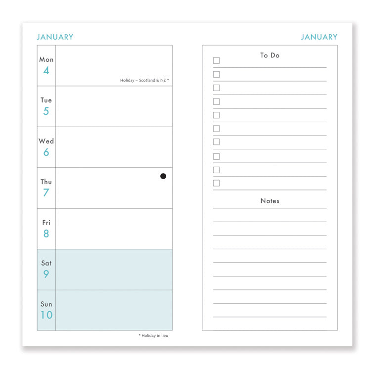 Becky Bettesworth 2027 Slim Diary with coastal artwork cover