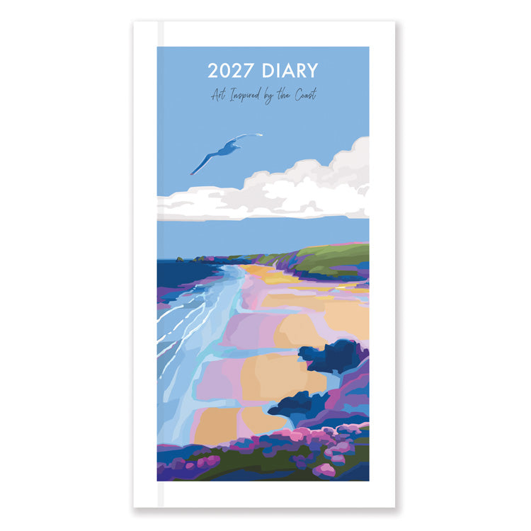 Becky Bettesworth 2027 Slim Diary with coastal artwork cover