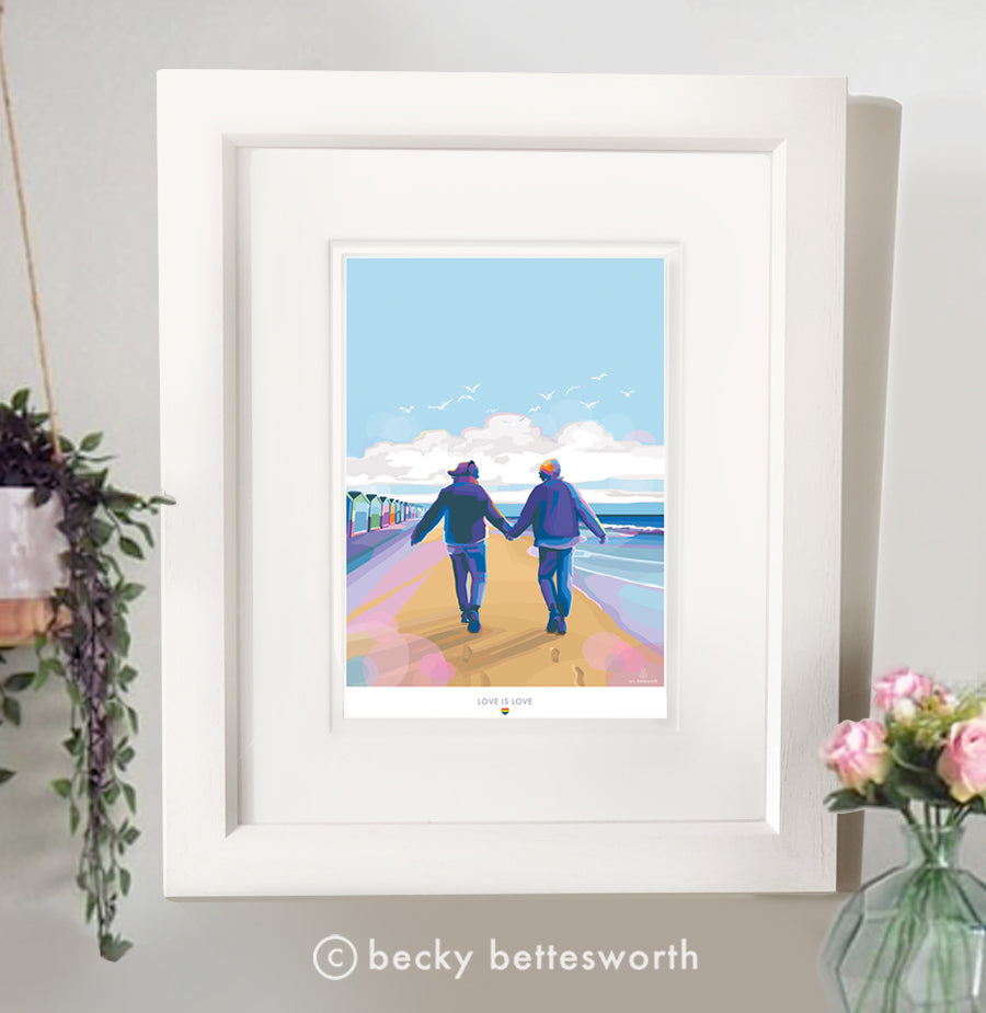 Love is Love celebrating gay pride poster
