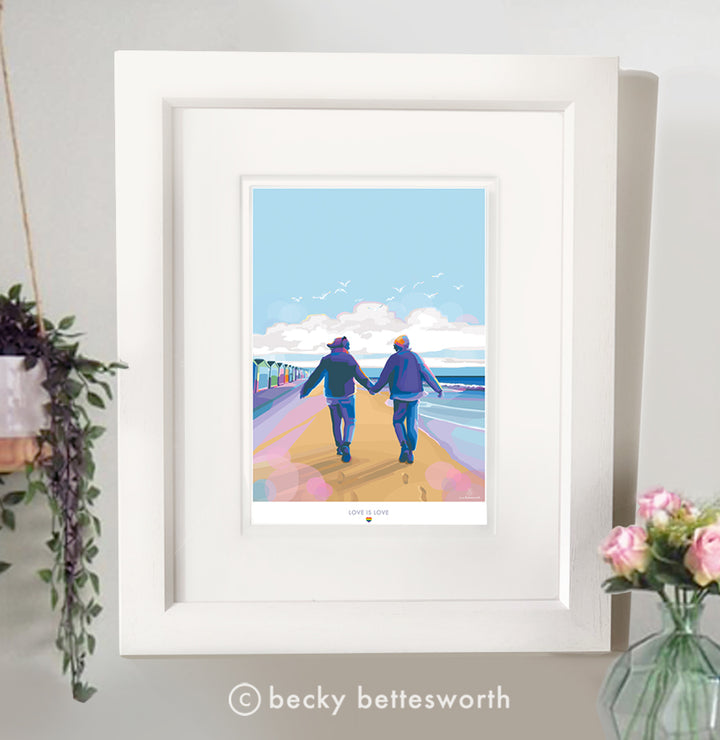 Love is Love celebrating gay pride poster