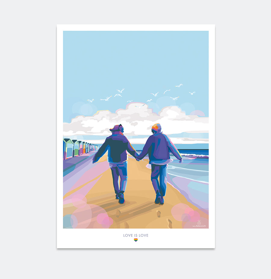 Love is Love celebrating gay pride poster