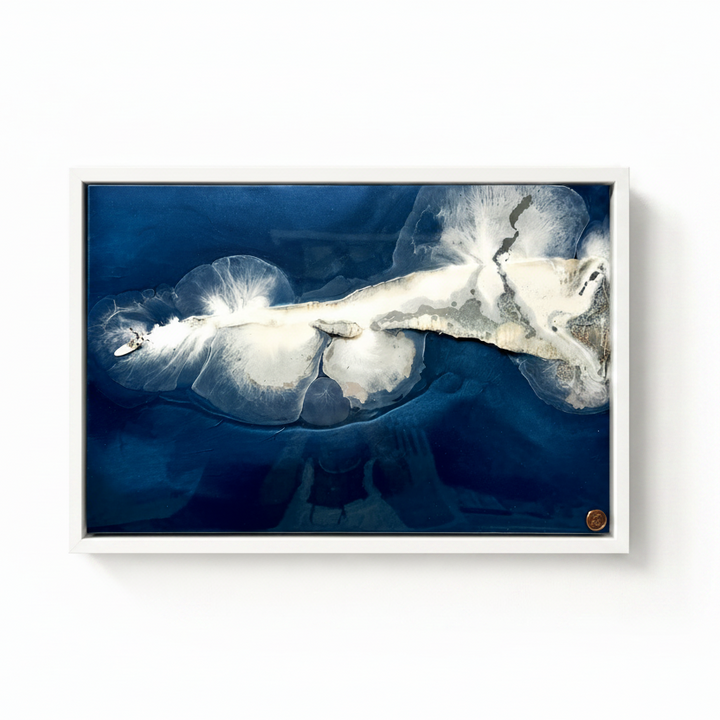 Blue Power - white background