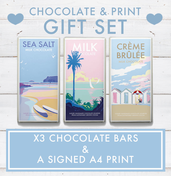 Chocolate Gift Set &amp; Signed A4 Print
