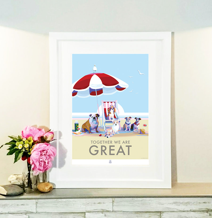 Together we are Great print and Poster by Becky Bettesworth