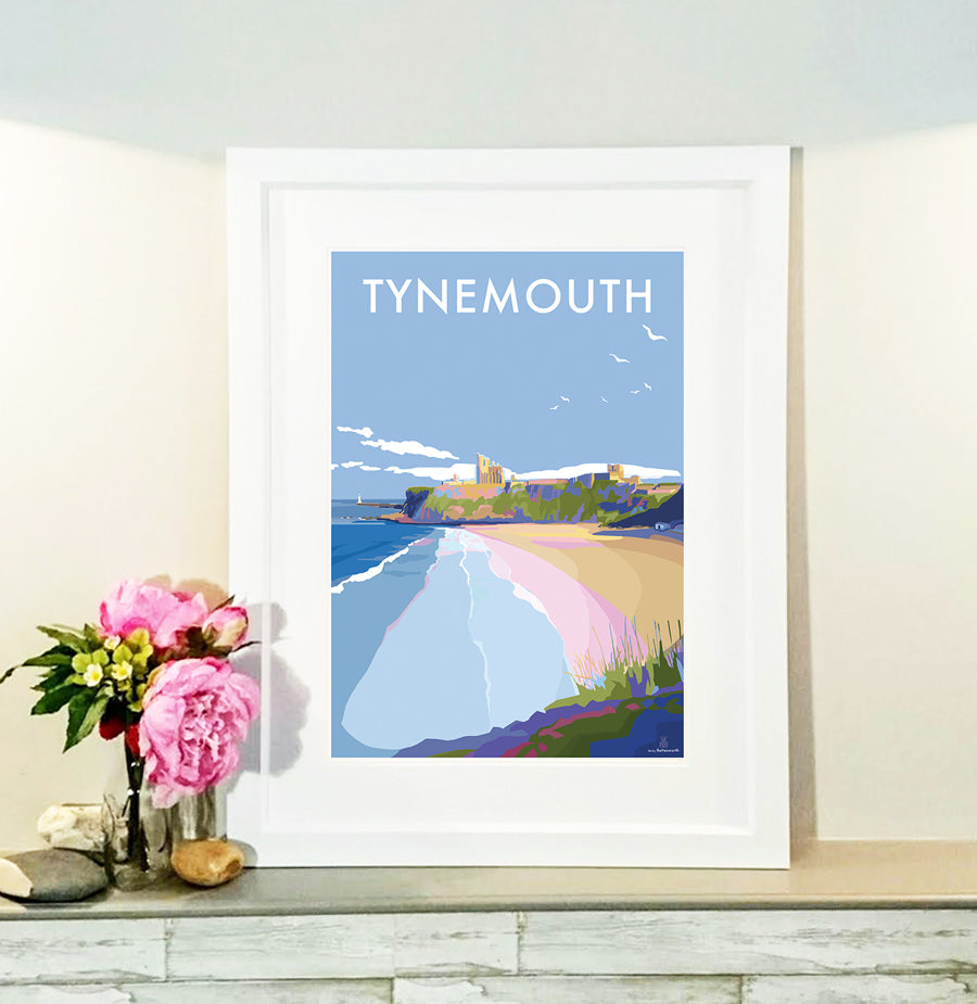 ✿✿✿wenttyページ✿✿✿ Tynemouth - Becky Bettesworth Vintage Travel Poster and Seaside