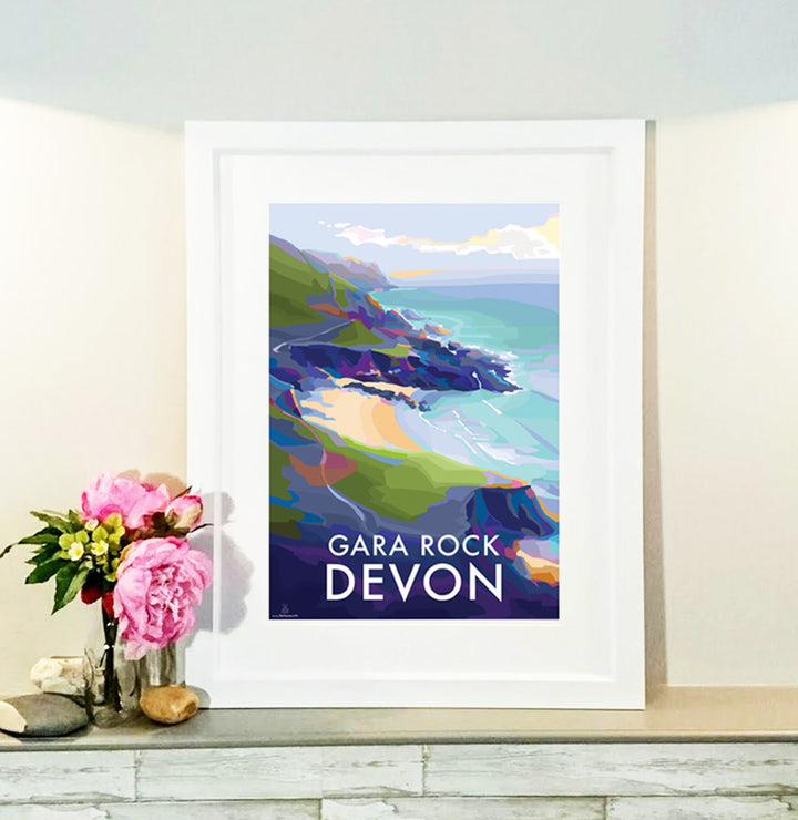 Gara Rock - Becky Bettesworth Artwork - Travel Poster and Seaside Print