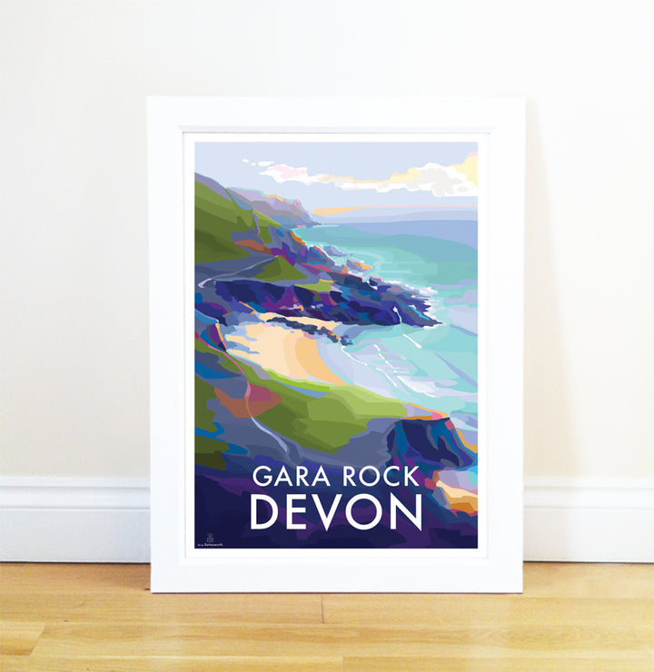Gara Rock - Becky Bettesworth Artwork - Travel Poster and Seaside Print