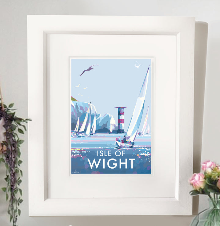 Isle of Wight by Becky Bettesworth Vintage Style Travel Poster and Seaside Print