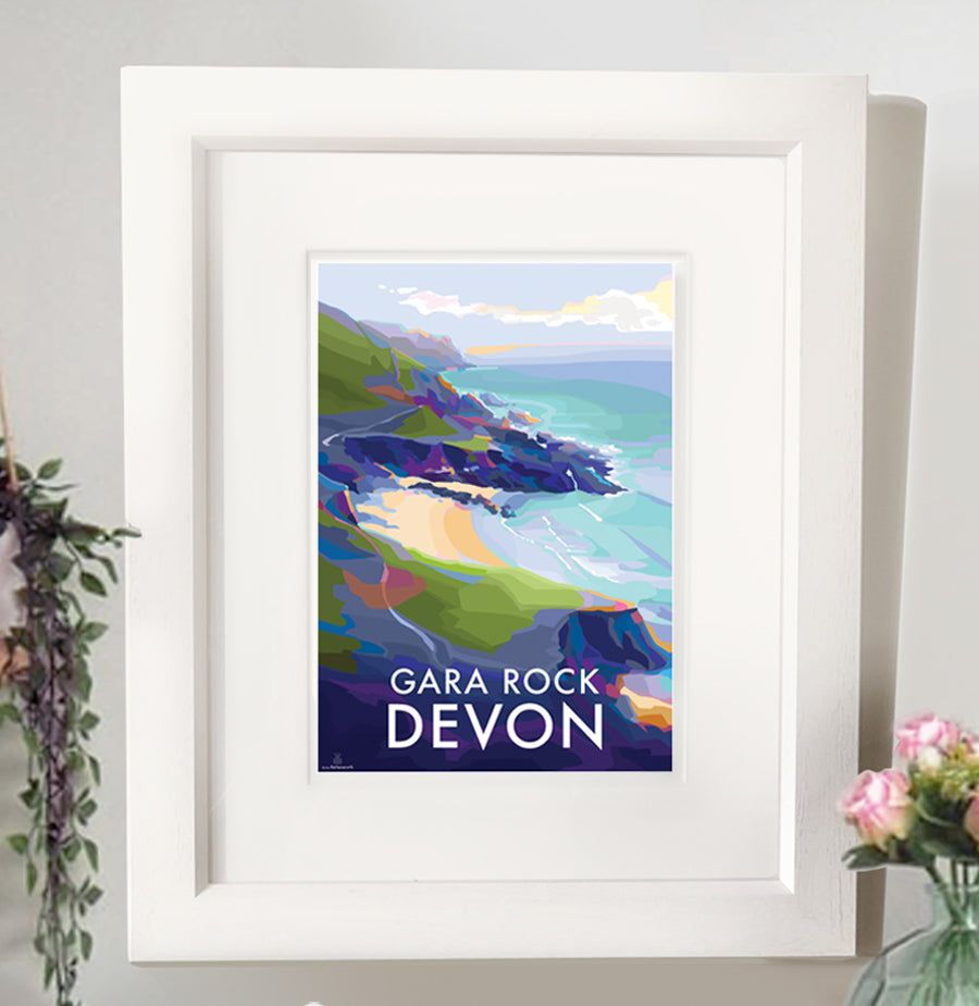 Gara Rock - Becky Bettesworth Artwork - Travel Poster and Seaside Print