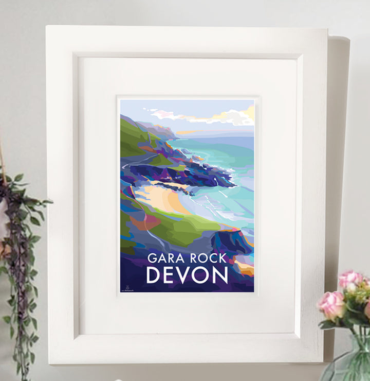 Gara Rock - Becky Bettesworth Artwork - Travel Poster and Seaside Print