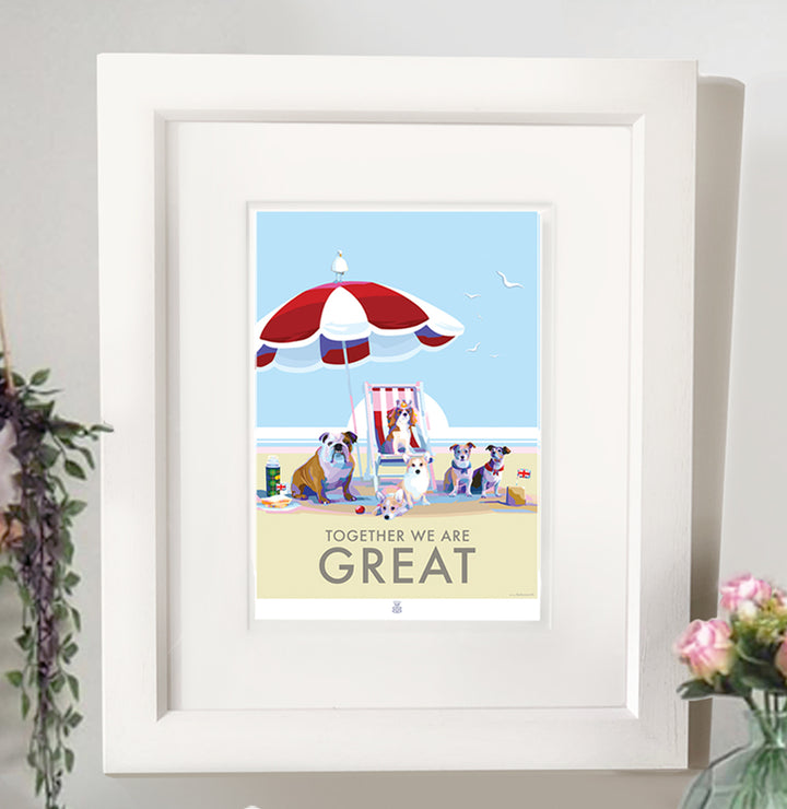 Together we are Great print and Poster by Becky Bettesworth