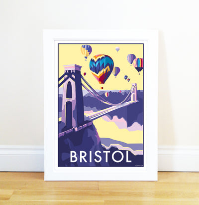 Bristol travel poster and seaside print by Becky Bettesworth
