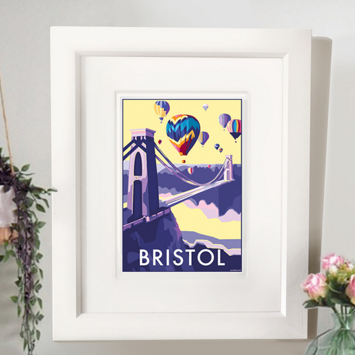 Bristol travel poster and seaside print by Becky Bettesworth