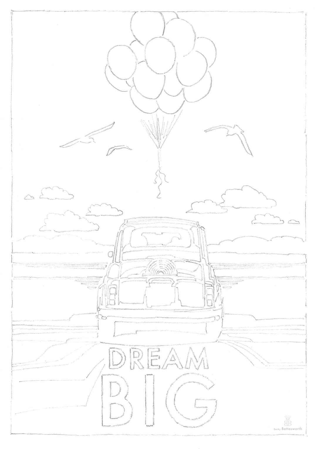 Dream Big colouring in Free download