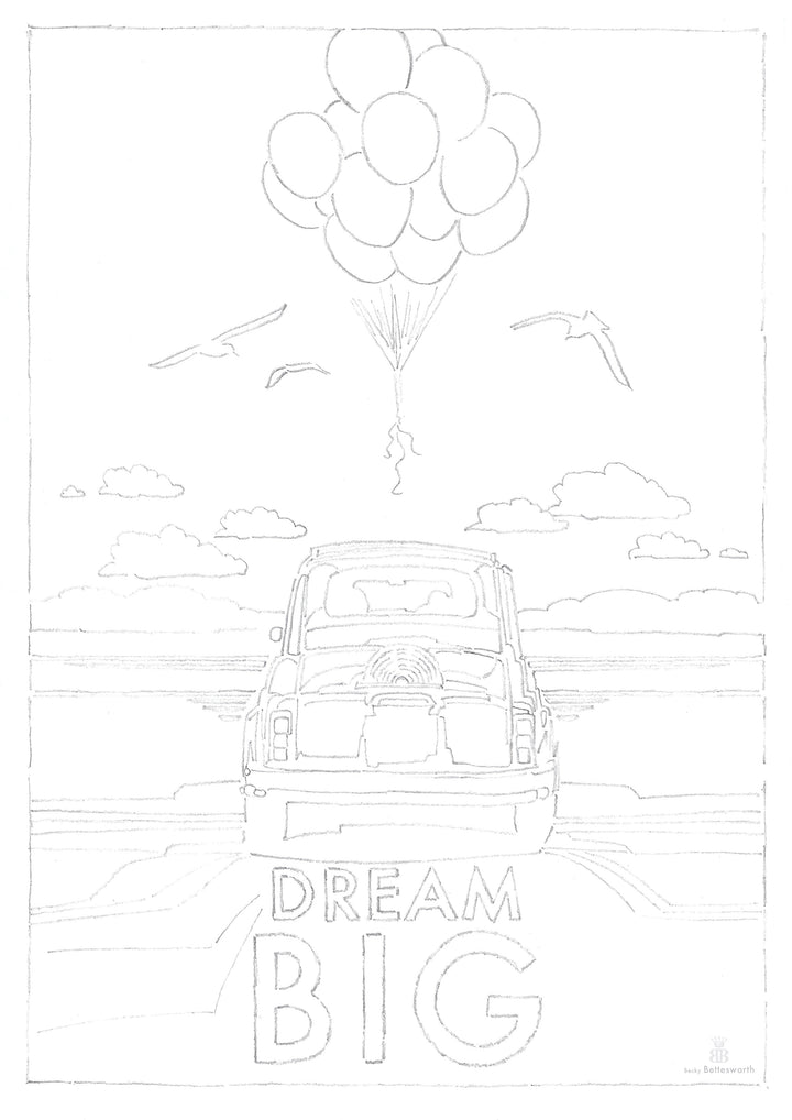 Dream Big colouring in Free download